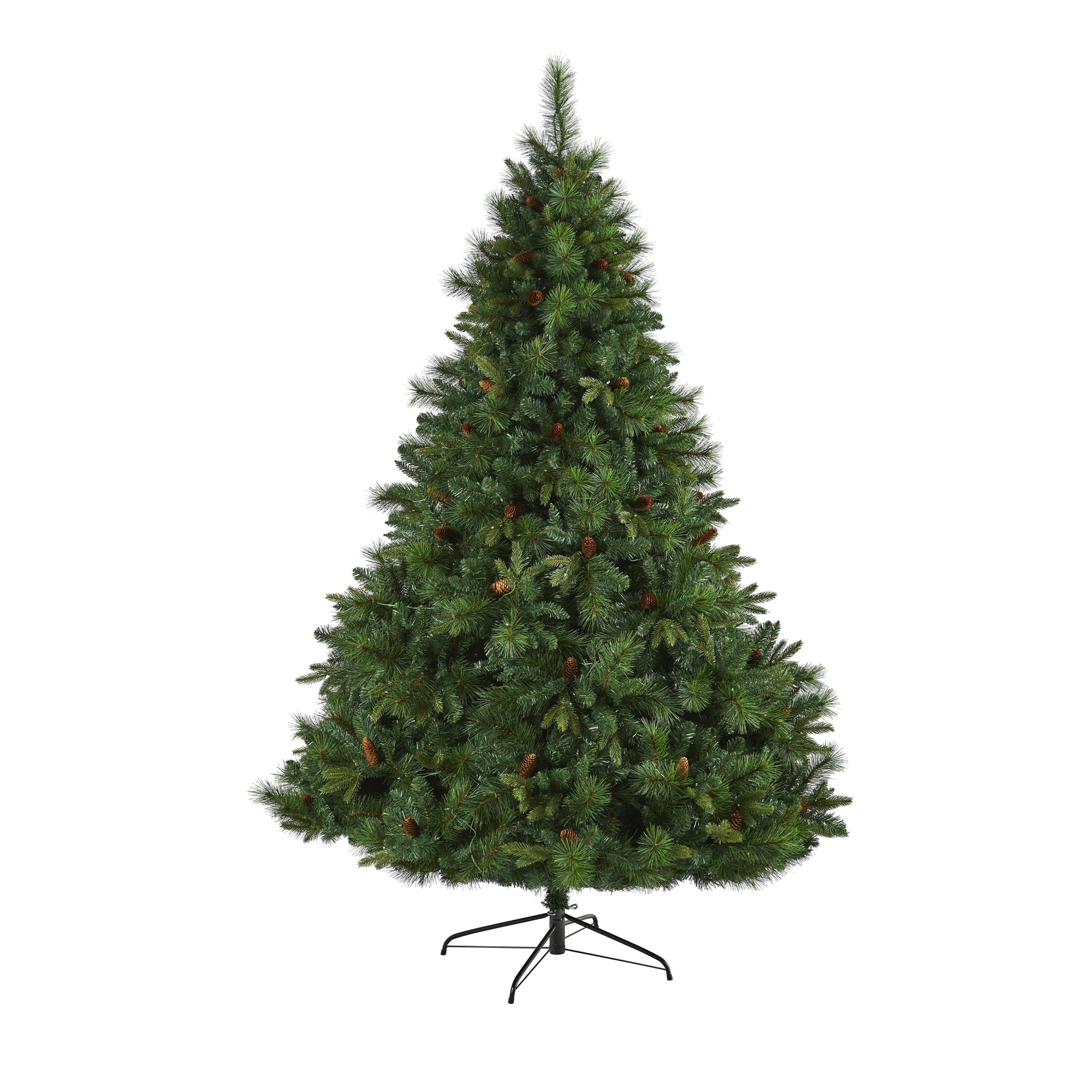 7.5ft. Pre-Lit West Virginia Mixed Pine Artificial Christmas Tree, Clear Lights